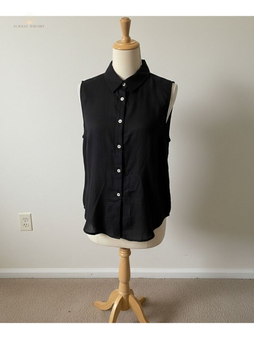 Women's Pure Linen Button Down Midi Dress Sleeveless Casual Summer